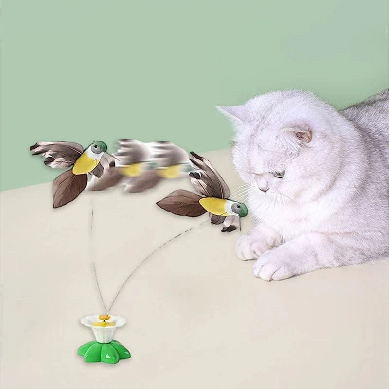 Dailypets Interactive Cat Flying Toy, ABS Butterfly Bird Chase Teaser