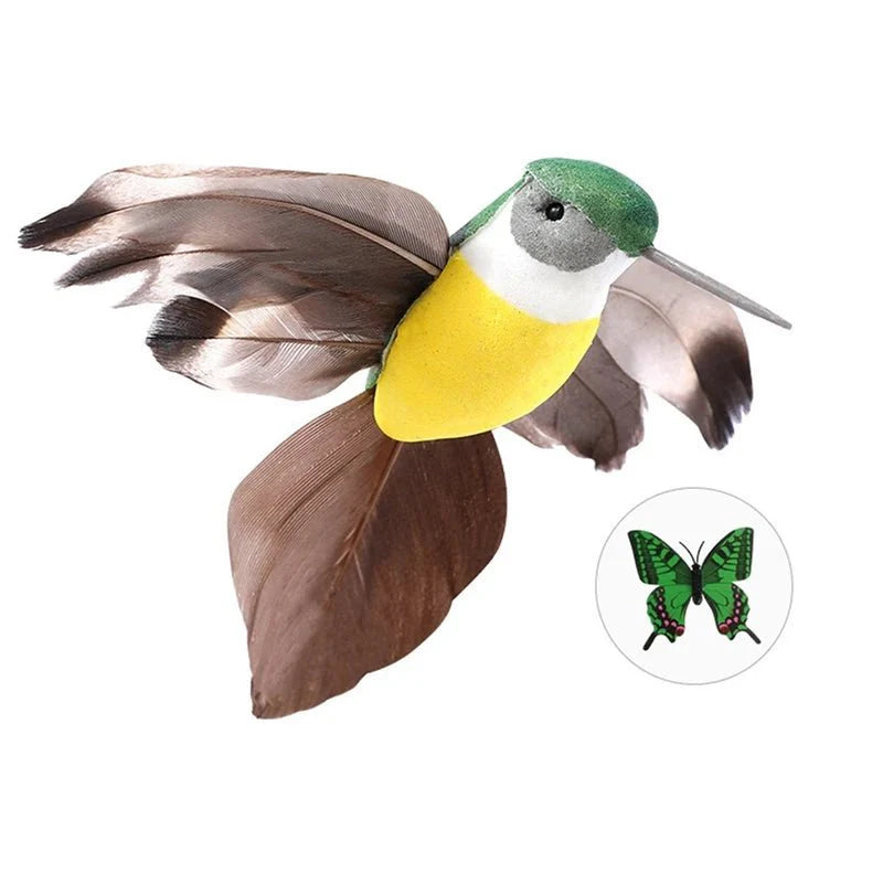 Dailypets Interactive Cat Flying Toy, ABS Butterfly Bird Chase Teaser
