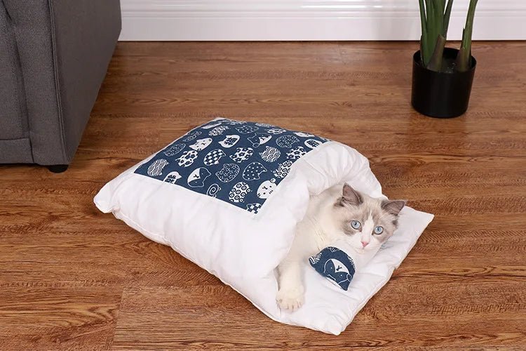 Dailypets Cozy Futon Cat Nest – Soft Washable Sleeping Bed