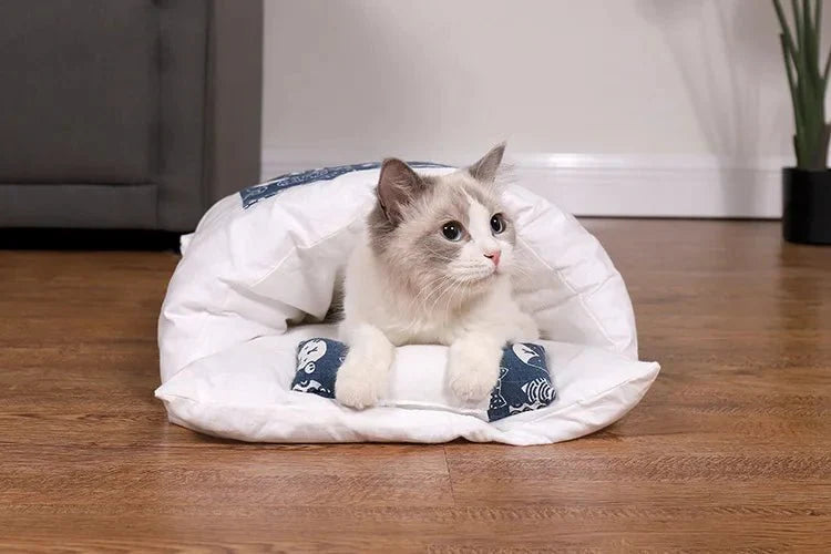 Dailypets Cozy Futon Cat Nest – Soft Washable Sleeping Bed