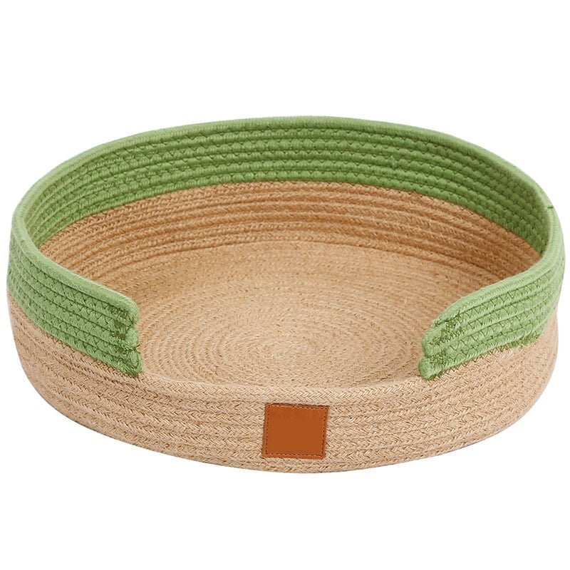 Dailypets Handwoven Cotton Rope Cat Bed – Japanese Style Cat Nest