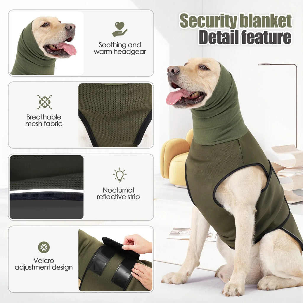 Dailypets Calming Dog Anxiety Vest with Adjustable Compression Fit for Everyday Comfort