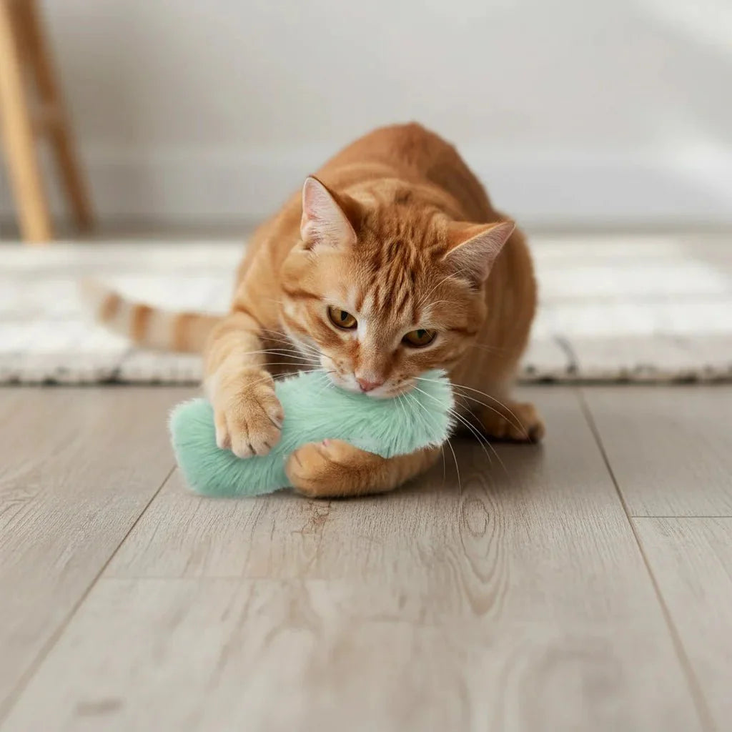 Dailypets Catnip Plush Toy Set for Cats with Soft Interactive Play & 4 Fun Designs