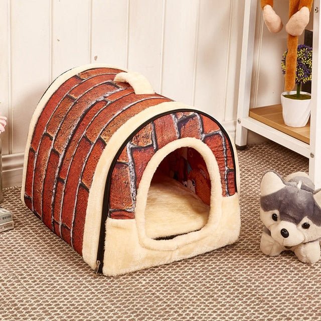 Dailypets Plush Kennel Cat Cove – Comfortable Indoor Cat House