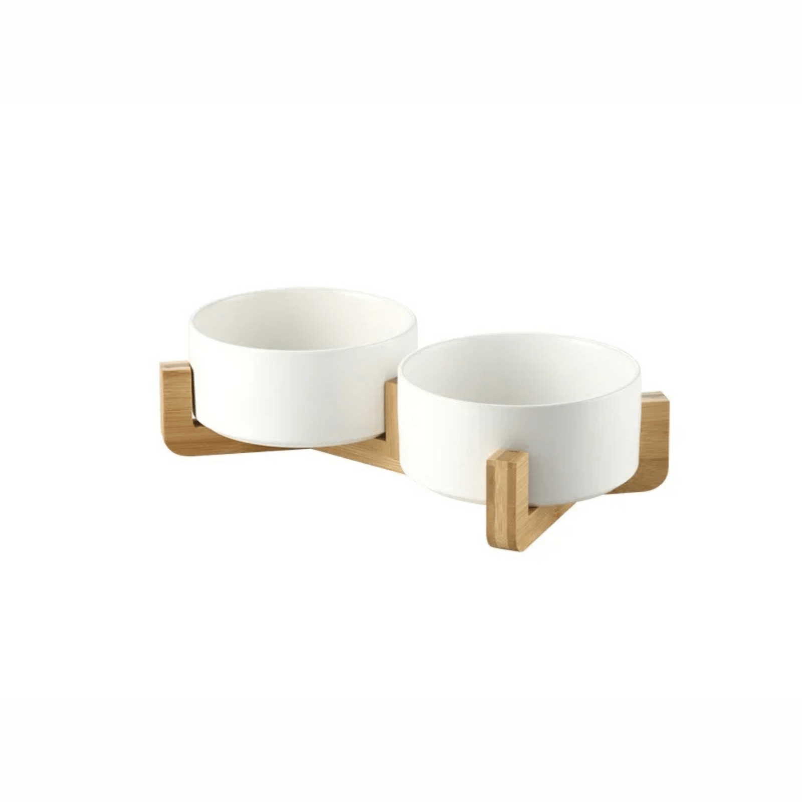 Dailypets Elevated Ceramic Pet Bowl Set of 2 with Stable Base for Food and Water Daily