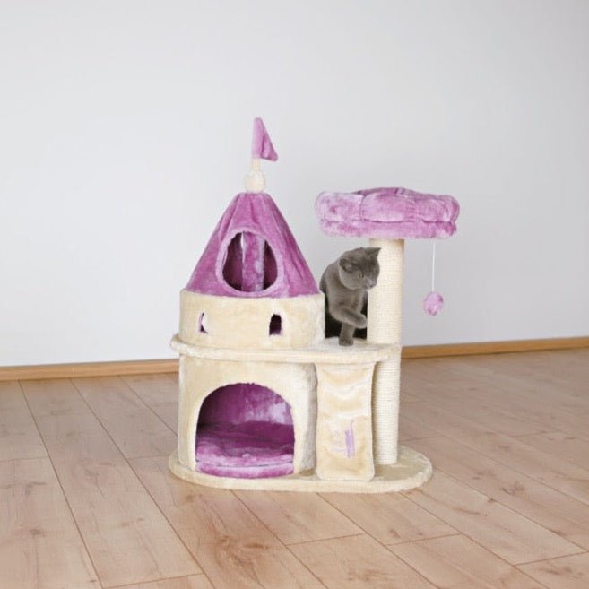 Dailypets Castle Cat Tree – Multi-Level Cat Tower with Condo, Princess House & Plush Perch