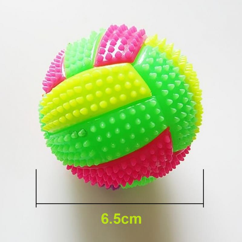 Dailypets Dog Squeak Ball, Color LED Bouncy Toy for Daily Pet Care