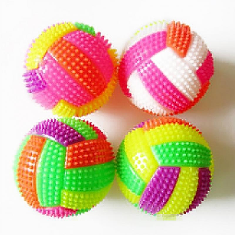 Dailypets Dog Squeak Ball, Color LED Bouncy Toy for Daily Pet Care