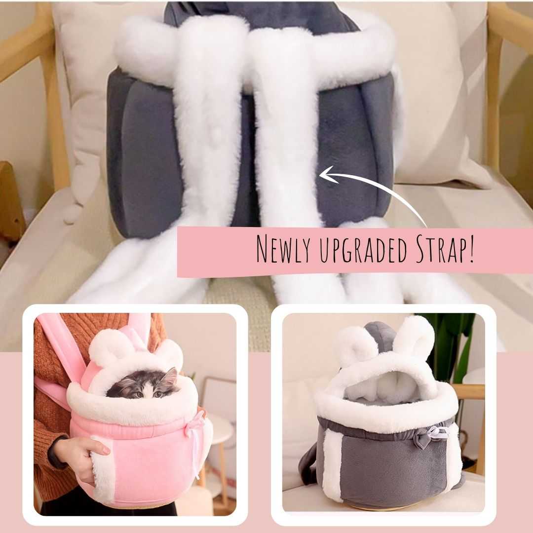 Dailypets Fleece Cat Carrier, Warm Travel Bag with Soft Interior