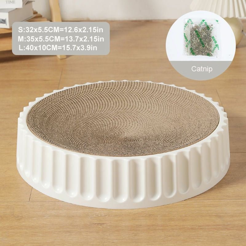 Dailypets Round Cat Scratch Bowl with Replaceable Core