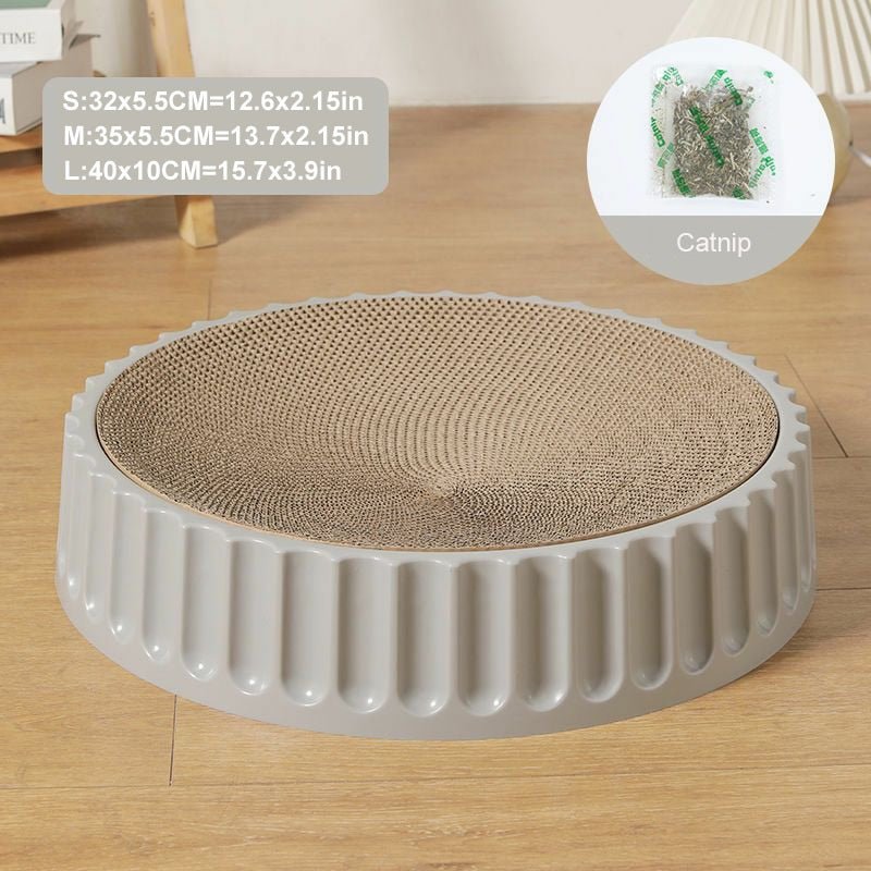 Dailypets Round Cat Scratch Bowl with Replaceable Core