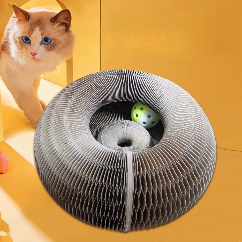 Dailypets Organ Style Cat Lounge – Foldable Scratch Board & Interactive Toy
