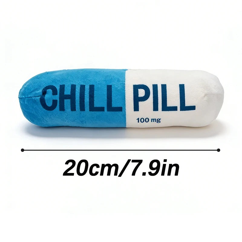 Dailypets Plush Capsule Dog Toy with Squeaker for Chewing & Play