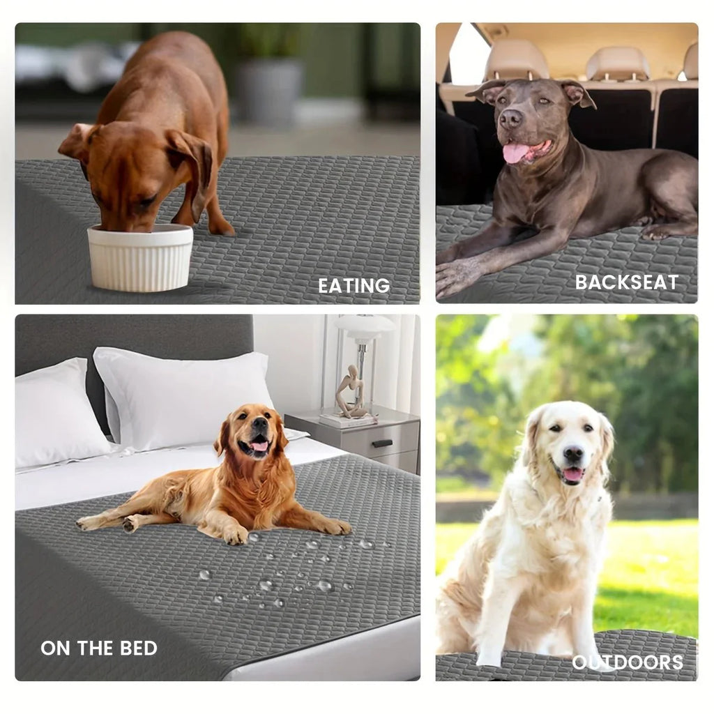 Dailypets Waterproof Pet Blanket with Non-Slip Backing for Furniture and Travel Use