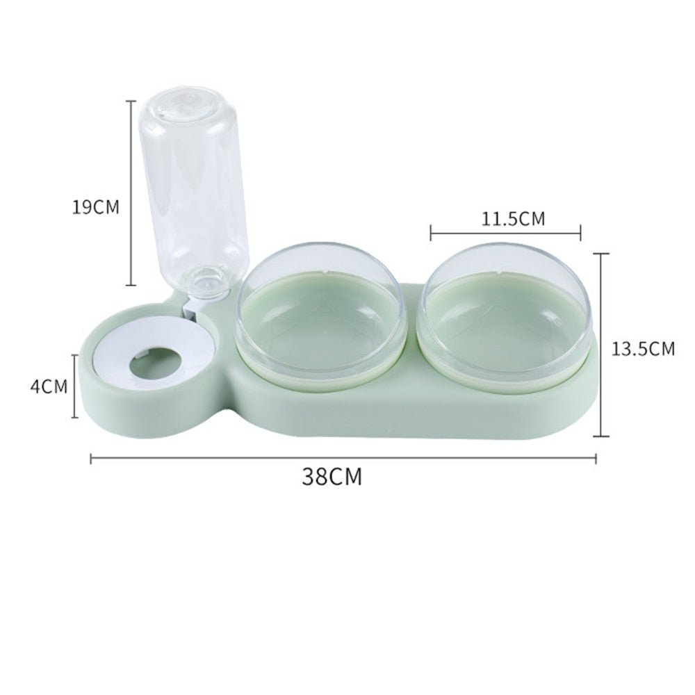 Dailypets Raised Cat Bowl Set, Food and Water Feeder for Daily Pet Care