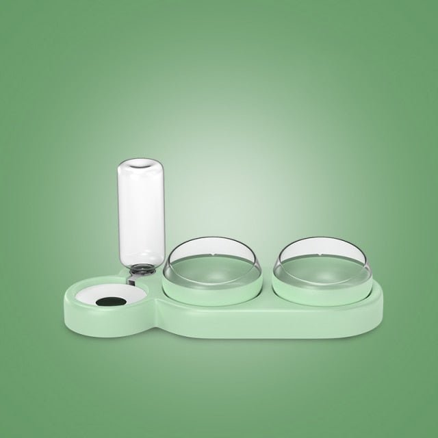 Dailypets Raised Cat Bowl Set, Food and Water Feeder for Daily Pet Care