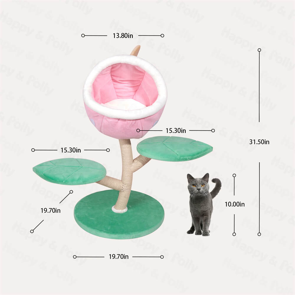 Dailypets Cat Tree Monster Flower Design with Sisal Scratching Posts