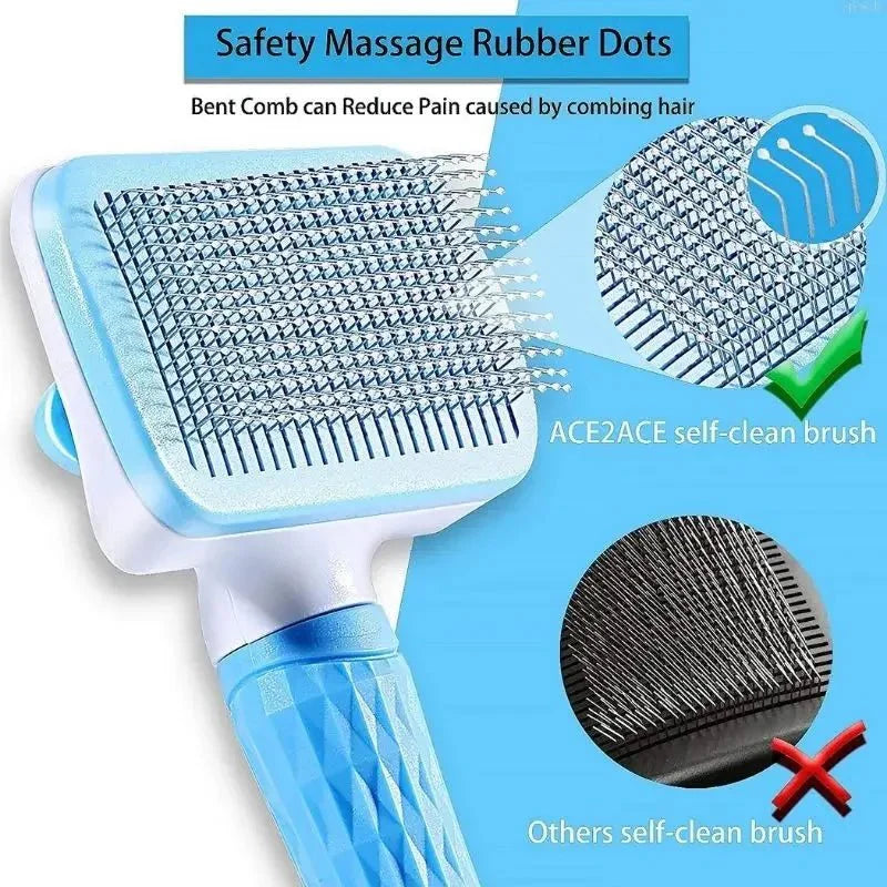 Dailypets Multi-Purpose Pet Grooming Brush for Dogs and Cats with Comfortable Grip