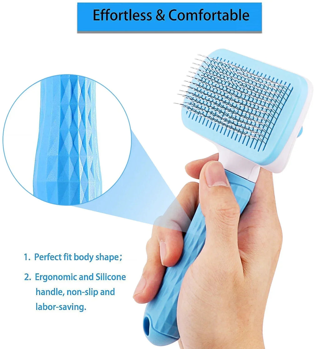 Dailypets Multi-Purpose Pet Grooming Brush for Dogs and Cats with Comfortable Grip