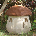 Dailypets Handwoven Mushroom Cat House – Cozy Outdoor Hideaway