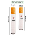 Dailypets Plush Cigarette Dog Toy for Chewing, Fetch & Interactive Play