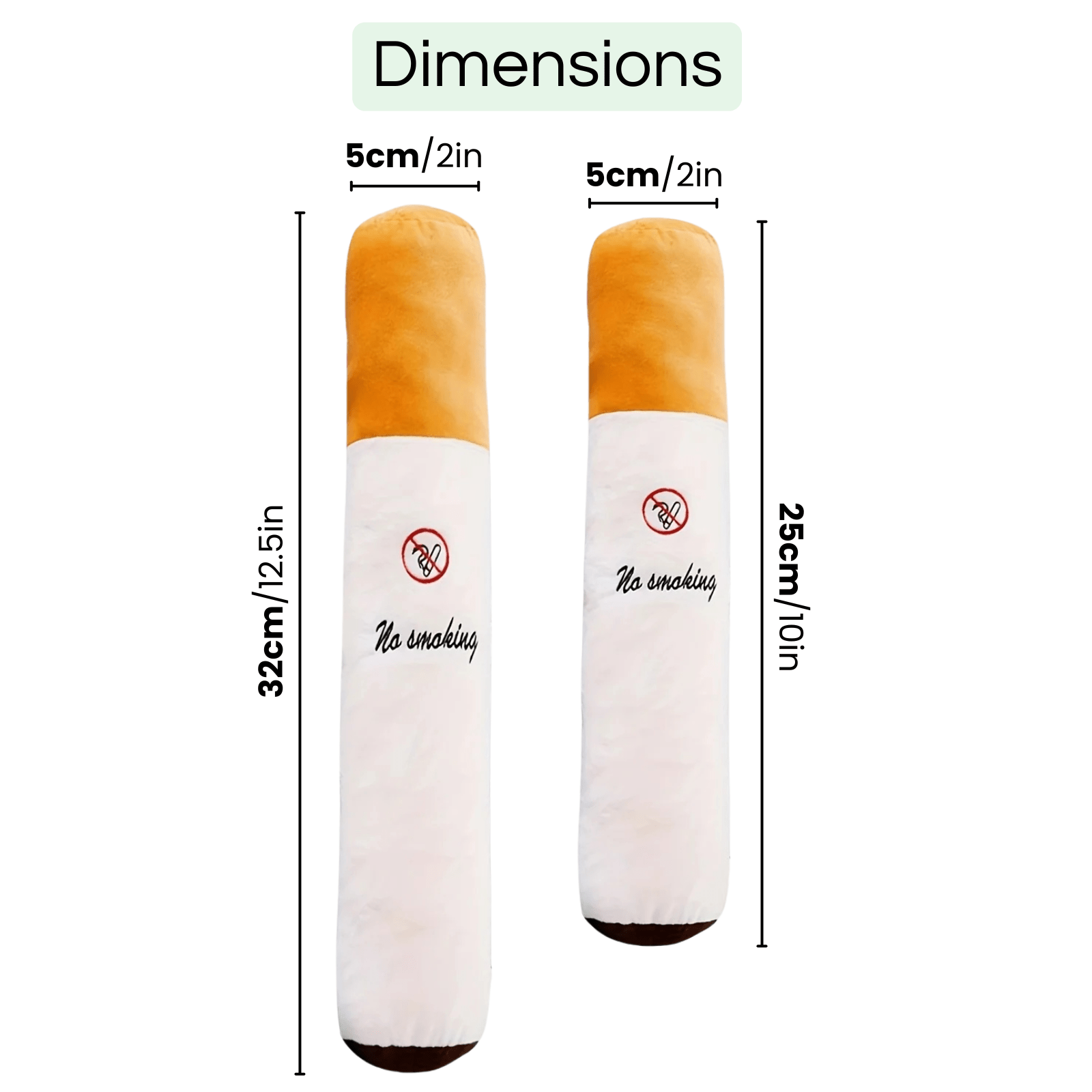Dailypets Plush Cigarette Dog Toy for Chewing, Fetch & Interactive Play