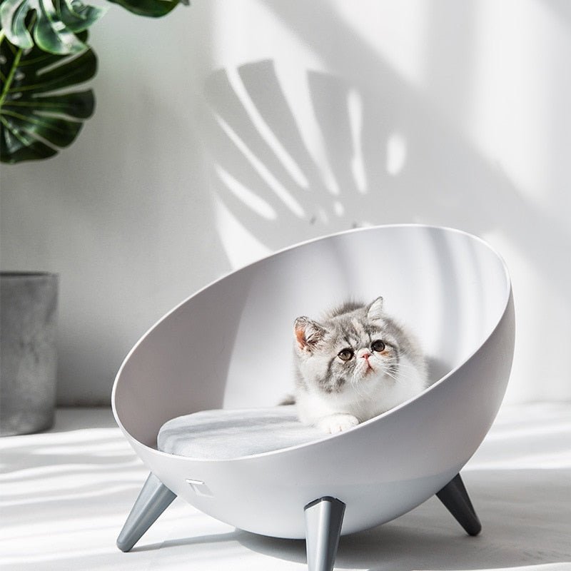 Dailypets Elevated Nordic Cat Nest – Cozy Modern Cat Bed