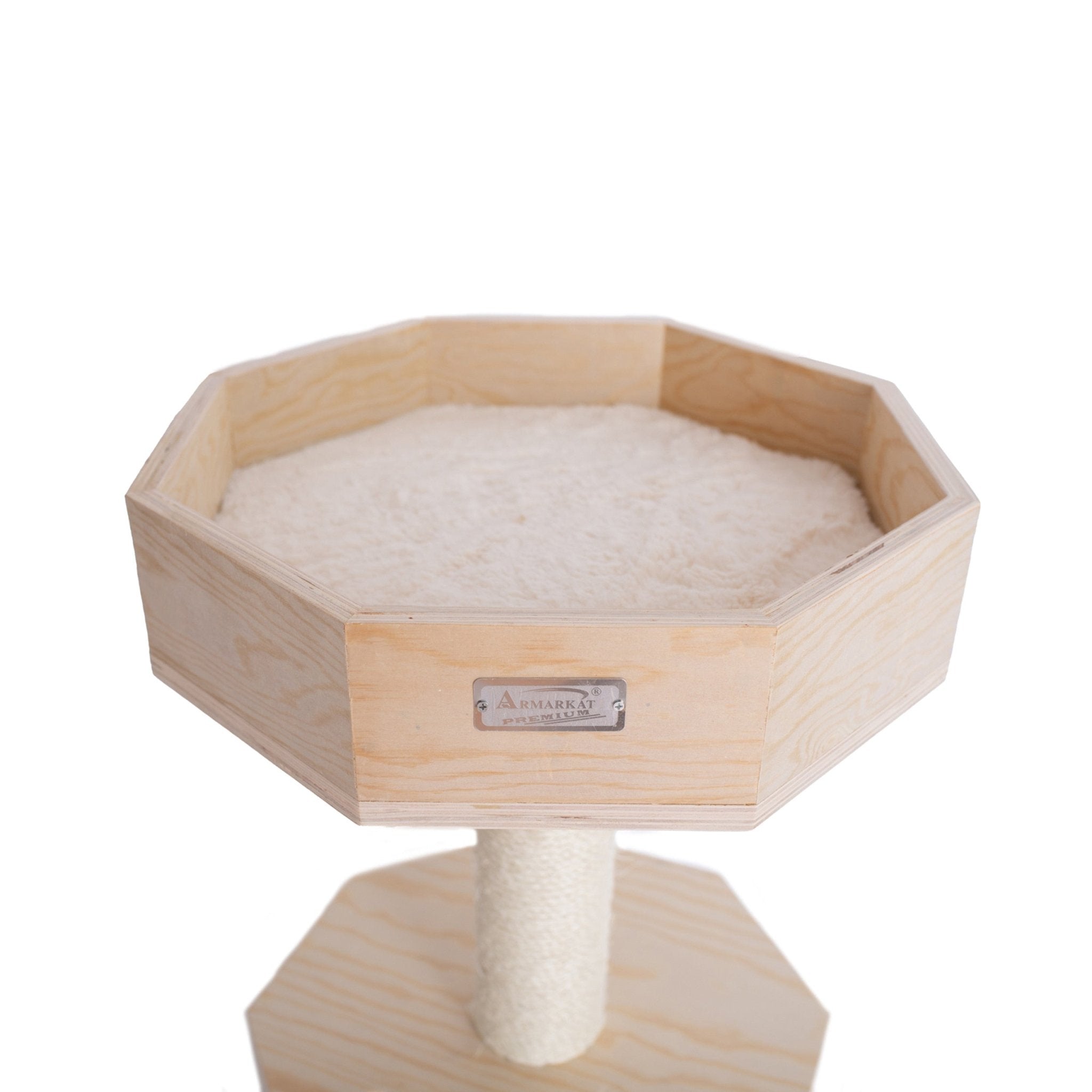 Dailypets Octagon Cat Tree for Indoor Cats – Modern Tower with Scratcher & Hideout