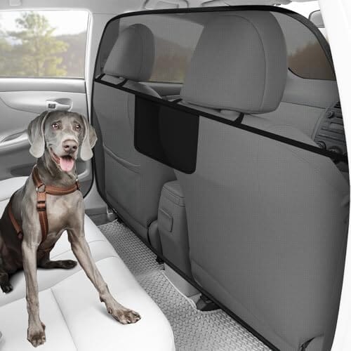 Dailypets Back Seat Dog Car Barrier, Escape-Proof Mesh Safety Divider