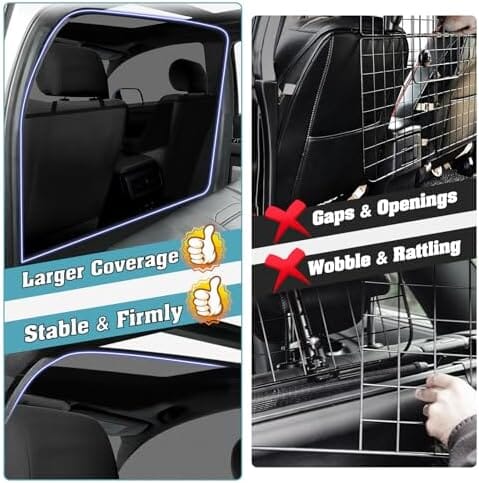 Dailypets Back Seat Dog Car Barrier, Escape-Proof Mesh Safety Divider