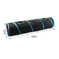 Dailypets Foldable Cat Tunnel for Indoor Play with Crinkle Design & Cross Tunnel Fun