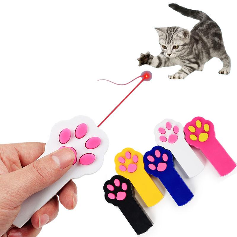 Dailypets Paw Shaped Laser Toy, Red Dot Cat Teaser for Active Play