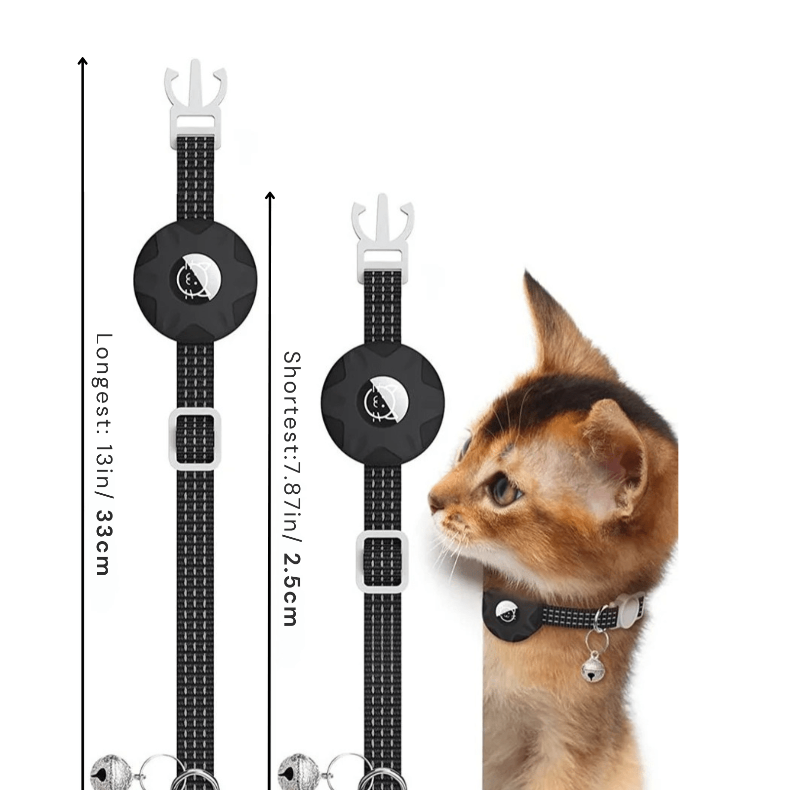 Dailypets Smart Pet Tracker and Reflective Collar Set for Cats Using Android Find My Device