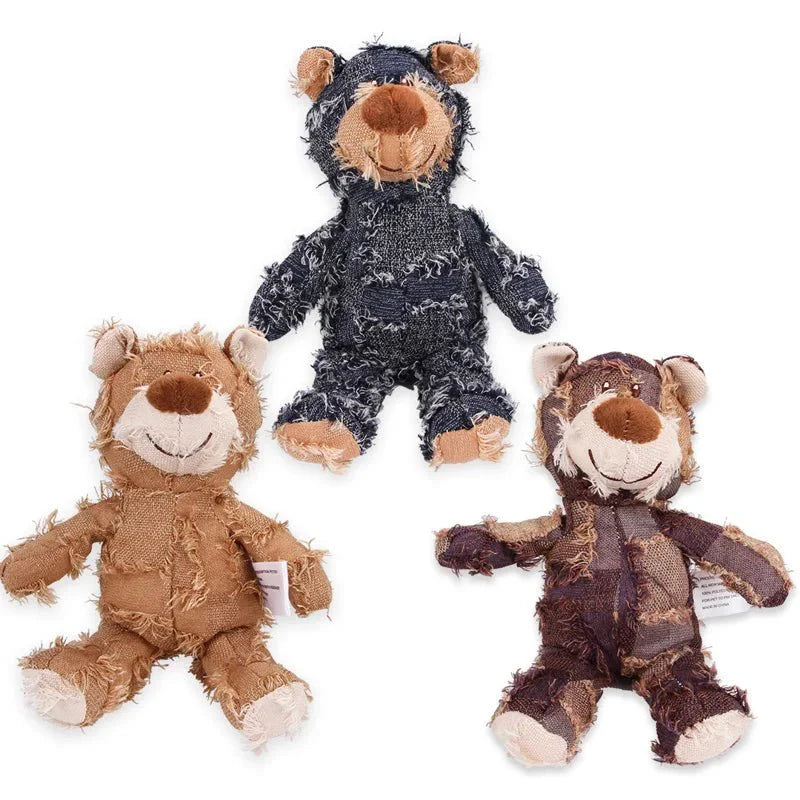 Dailypets Plush Teddy Bear Toy for Small Dogs with Soft Chew Design