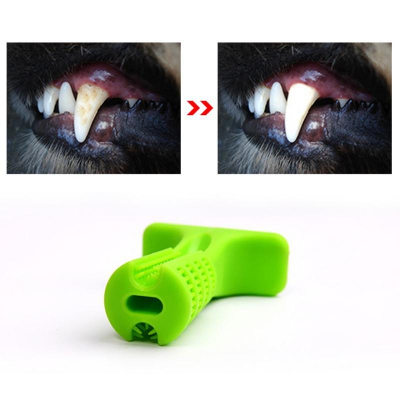 Dailypets Pet Toothbrush Stick, Soft Silicone Chew Toy for Daily Dental Care
