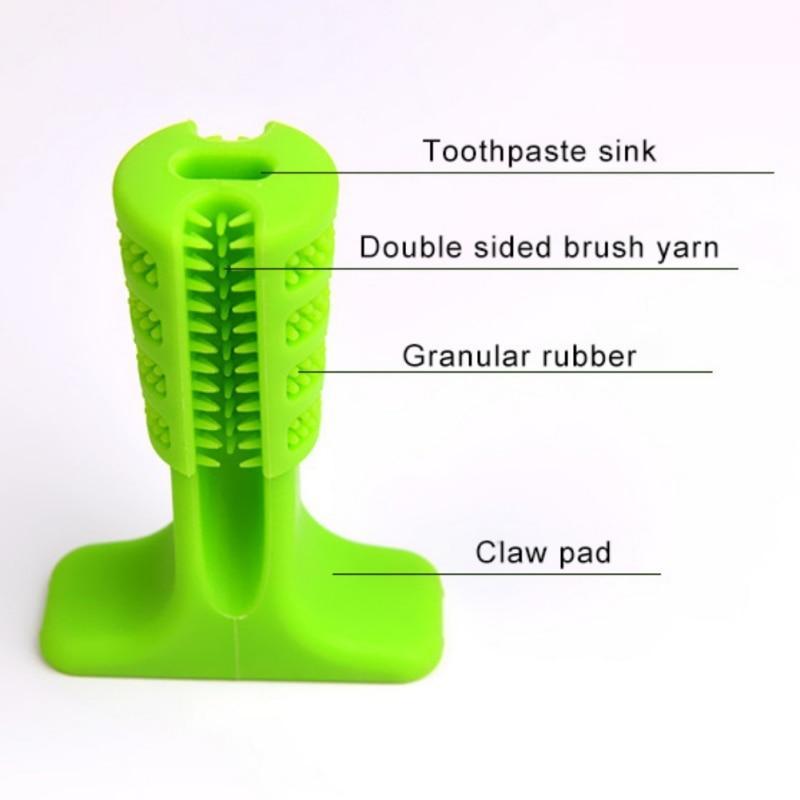 Dailypets Pet Toothbrush Stick, Soft Silicone Chew Toy for Daily Dental Care