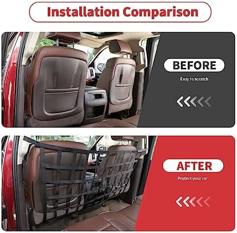 Dailypets Pet Safety Barrier for Trucks, Adjustable Dog Travel Divider