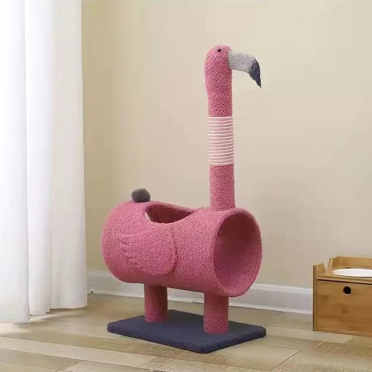 Dailypets Compact Cat Scratcher Toy with Tunnel Bed