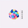 Dailypets Plush Cat Ball Set with Bell Toys for Interactive Indoor Play & Daily Fun
