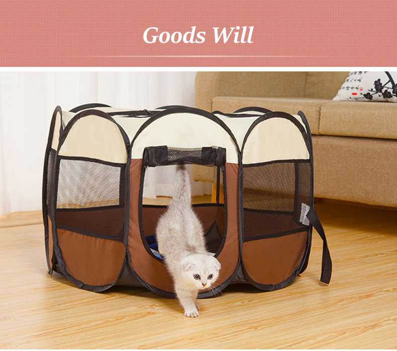 Dailypets Pop-Up Pet Playpen – Portable Mesh Exercise Pen