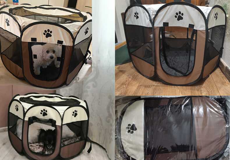 Dailypets Pop-Up Pet Playpen – Portable Mesh Exercise Pen