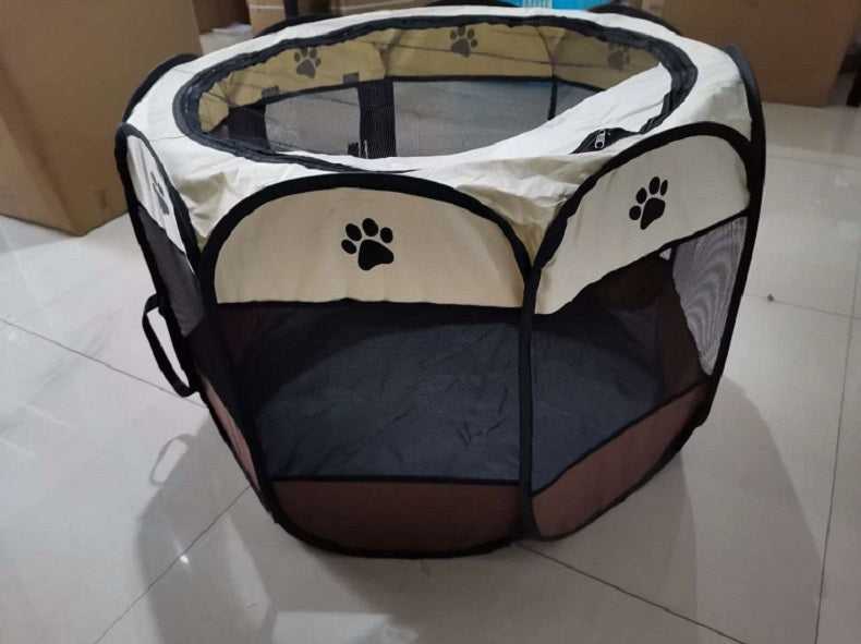 Dailypets Pop-Up Pet Playpen – Portable Mesh Exercise Pen
