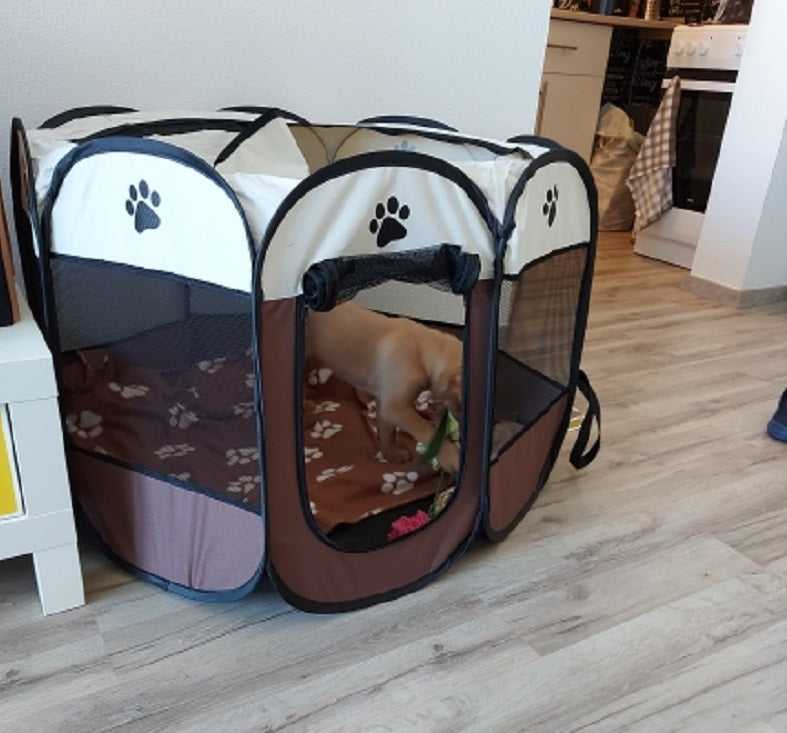 Dailypets Pop-Up Pet Playpen – Portable Mesh Exercise Pen
