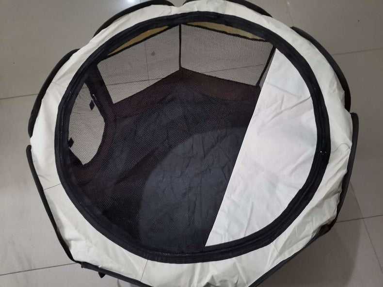 Dailypets Pop-Up Pet Playpen – Portable Mesh Exercise Pen