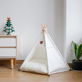 Dailypets Canvas Cat Teepee House – Soft Cushion Hideaway