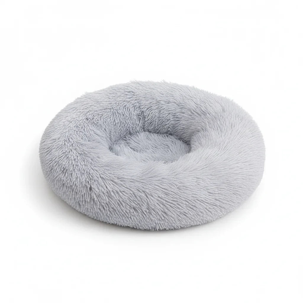 Dailypets Calming Plush Pet Bed with Raised Supportive Rim for Restful Everyday Sleep