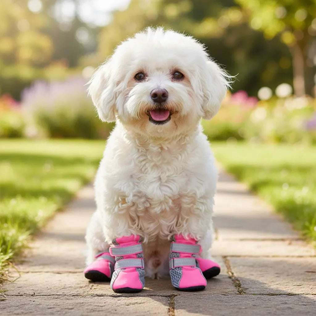 Dailypets Waterproof Dog Boots with Breathable Mesh and Non-Slip Rubber Soles