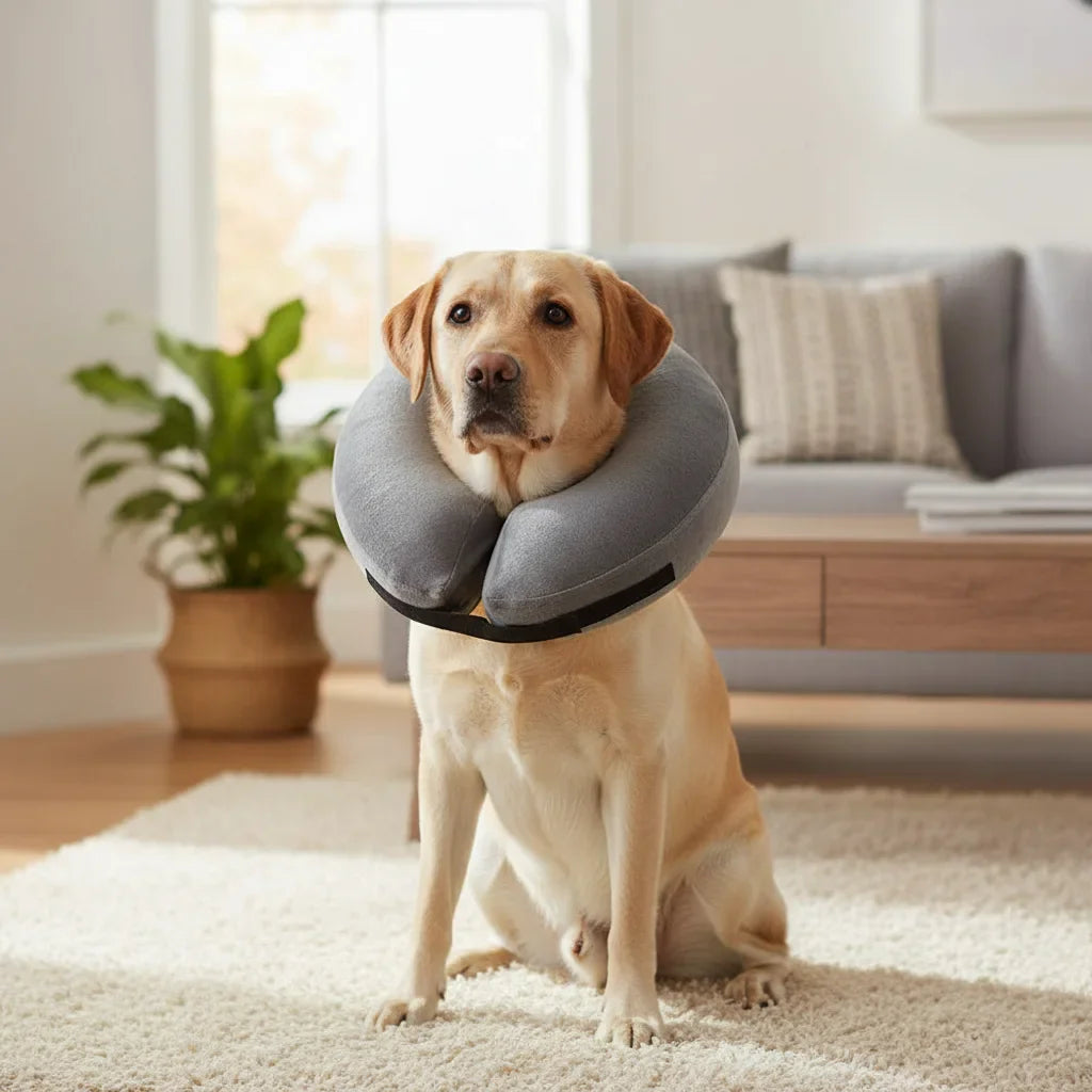 Dailypets Comfortable Inflatable Recovery Collar for Dogs and Cats Healing Support