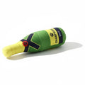 Dailypets Plush Bottle Dog Toy with Squeaker for Interactive Play