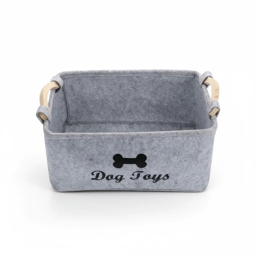 Dailypets Felt Storage Bin for Dog Toys, Treats & Grooming Supplies